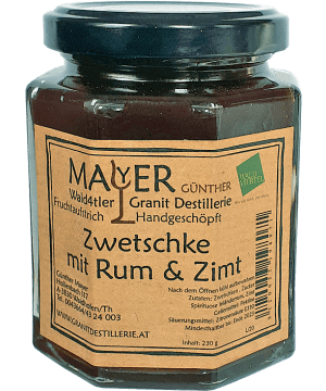 Zwetschkenmarmelade mit Rum & Zimt