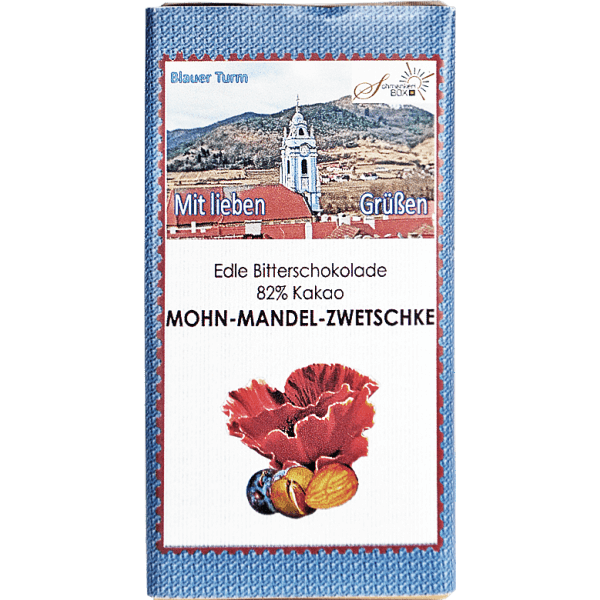 Mohn-Mandel-Zwetschkenschokolade