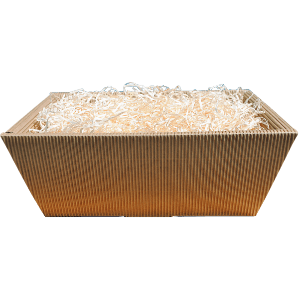 Geschenkkartonschale braun groß (27,5x23x10,5 cm)