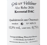 Grüner Veltliner Alte Rebe DAC - Kremstal